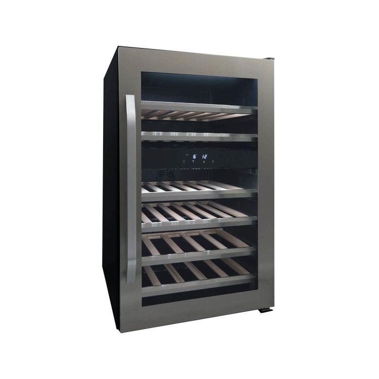 Refurbished Danby DWC114KD1BSS Freestanding 46 Bottle Dual Zone Wine Cooler Stainless Steel