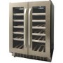 Refurbished Danby DWC120KD1BSS Freestanding 40 Bottle French Door Dual Zone Wine Cooler