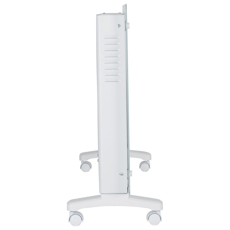 Refurbished electriQ 2500W Smart Designer Glass Panel Convection Heater - Wall Mountable & Bathroom Safe - White