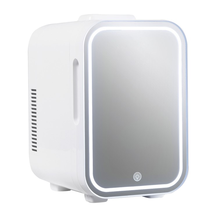 electriQ 6L Portable Mini Skincare Fridge with Mirror and LED Light 