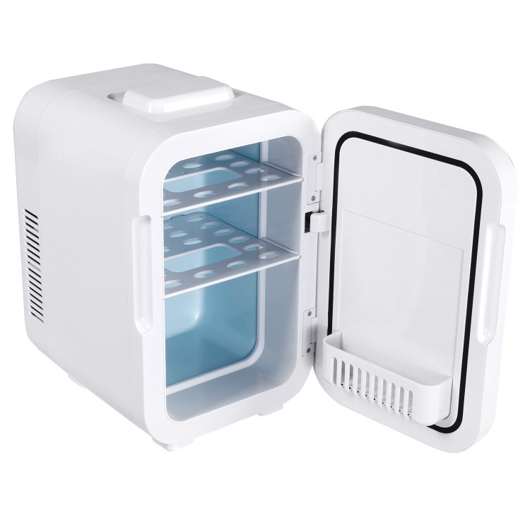 electriQ 6L Portable Mini Skincare Fridge with Mirror and LED Light 