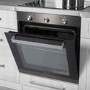 electriQ Plug In Fan Assisted Electric Single Oven - Dark Grey Steel
