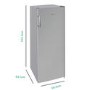 Refurbished electriQ EQFSF144FFINOXVE1 Freestanding 166 Litre Upright Frost Free Freezer Stainless Steel