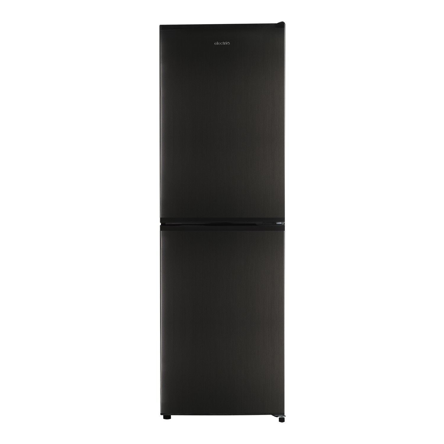 electriQ 253 Litre 50/50 Freestanding Fridge Freezer - Stainless steel