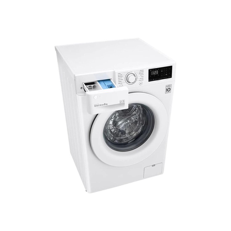 Refurbished LG F4V308WNW Freestanding 8KG 1400 Spin Washing Machine