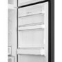 Refurbished Fifties Style Right Hand Hinge Top Mount Fridge Freezer - Black
