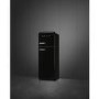 Refurbished Fifties Style Right Hand Hinge Top Mount Fridge Freezer - Black