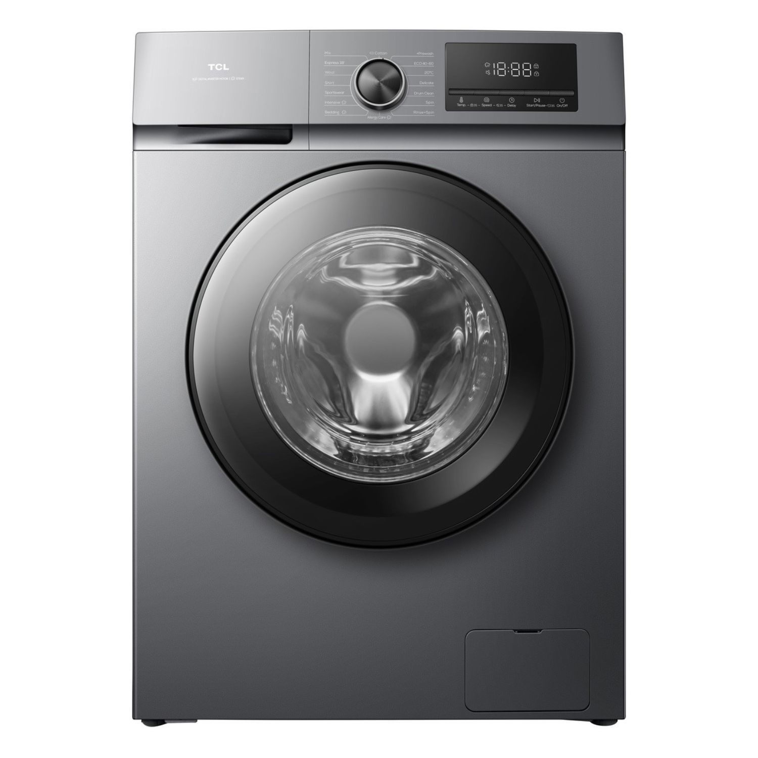TCL F Series 10kg Washing Machine - Freestanding Graphite 1400rpm Steam A-Rated