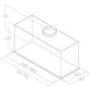 Refurbished Elica Fold FOLD-GREY-60 52cm Canopy Cooker Hood Grey