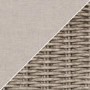 6 Seater Light Grey Rattan Garden Sofa Set  - Fortrose