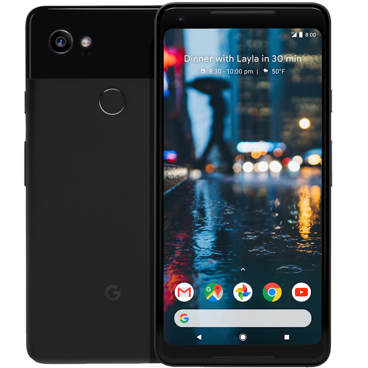 Refurbished Google Pixel 2 Just Black 5 128GB 4G Unlocked & SIM Free Smartphone