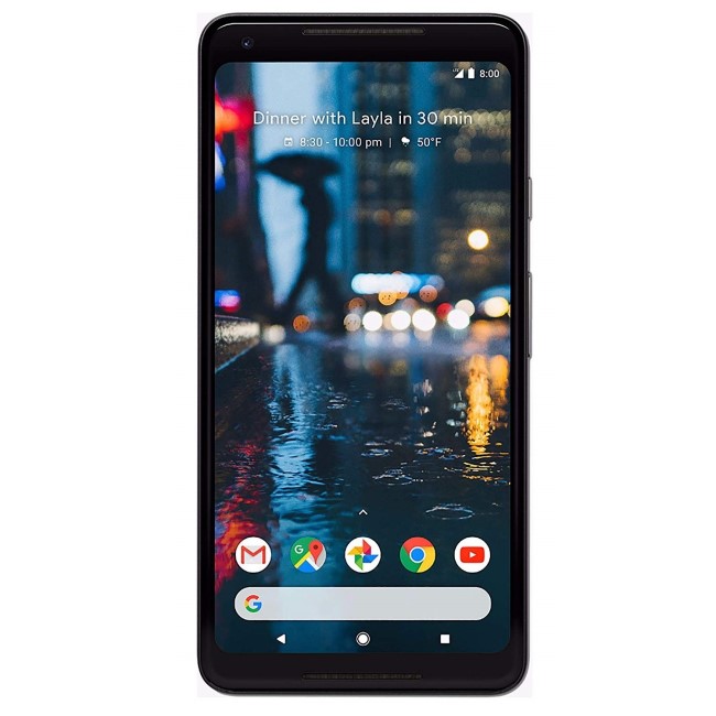 Google Pixel 2 XL Just Black 6" 64GB 4G Unlocked & SIM Free
