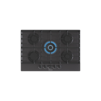 Refurbished Hisense GG773B 75cm 5 burner Gas on Glass Hob Black Refurbished Hisense GG773B 75cm 5 burner Gas on Glass Hob Black