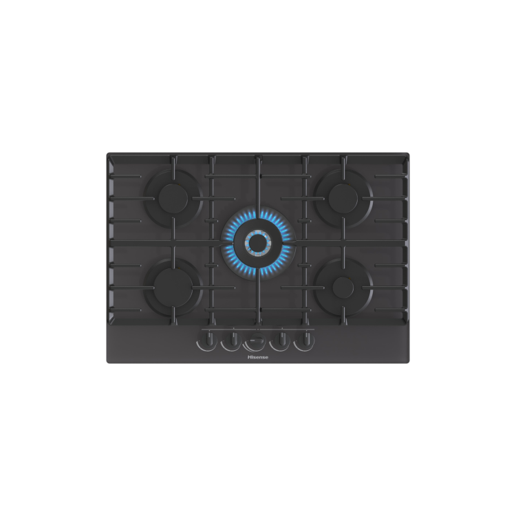Refurbished Hisense GG773B 75cm 5 burner Gas on Glass Hob Black