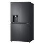 Refurbished LG NatureFRESH 637 Litre Four Door American Fridge Freezer - Black