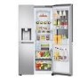 Refurbished LG InstaView 628 Litre Side-By-Side American Fridge Freezer - Brushed Steel