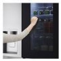 Refurbished LG InstaView 628 Litre Side-By-Side American Fridge Freezer - Brushed Steel