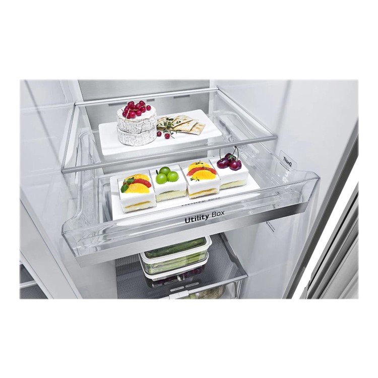 Refurbished LG GSXV90BSAE 635 Litre American Frost Free Fridge Freezer Stainless Steel