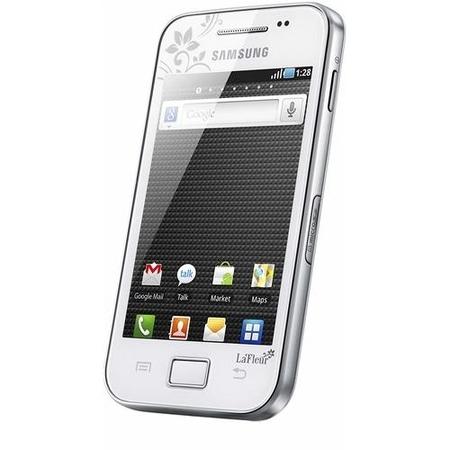 Grade A Samsung Galaxy Ace La Fleur White 3.5" 158MB 3G Unlocked & SIM Free