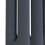 Refurbished Reggio Anthracite Horizontal Double Column Traditional Radiator 300x605mm 1062 BTU - Cast Iron Style