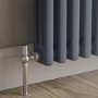 Refurbished - Reggio Anthracite Horizontal Triple Column Traditional Radiator 300x1190mm 2682 BTU - Cast Iron Style