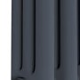 Refurbished - Reggio Anthracite Horizontal Triple Column Traditional Radiator 300x1190mm 2682 BTU - Cast Iron Style