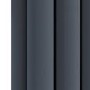Sorrento Anthracite Horizontal Oval Designer Radiator 600x767mm Double Panel 3119 BTU