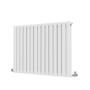 Refurbished Riace White Horizontal Flat Designer Radiator 800x1020mm Double Panel 4948 BTU