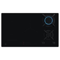 Refurbished AEG HDB95623NB 8000 Series Dual Fuel Hob with 3 Induction Zones and 2 Gas Burners