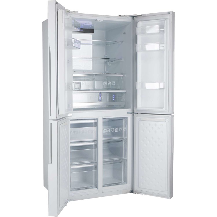Hoover HFDN180UK Four Door Frost Free American Fridge Freezer - White