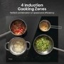 Refurbished Hisense HI6442BSCE 59cm 4 Zone Induction Hob Black