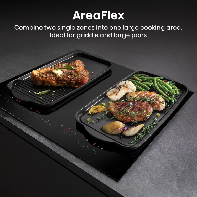 Refurbished Hisense HI6442BSCE 59cm 4 Zone Induction Hob Black