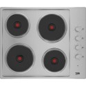 HIBE64101X Beko 60cm Sealed Plate Electric Hob - Stainless Steel
