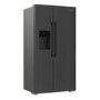 Refurbished Hotpoint HPG2 6574W XBR5UK Dual No Frost American Fridge Freezer with FreshShield - Inox