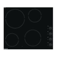 Refurbished Hotpoint 58cm 4 Zone Knob Control Ceramic Hob