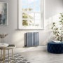 Refurbished - Light Grey Horizontal Smart Electric Radiator with Wi-Fi Thermostat - 0.6kW - H600xW590mm - Bathroom Safe