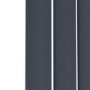 Refurbished - Riace Anthracite Horizontal Flat Designer Radiator 600x1020mm Single Panel 2383 BTU