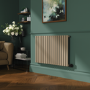 Refurbished Beige Grey Horizontal Smart Electric Radiator with Wi-Fi Thermostat - 1200W - H600xW1000mm - Bathroom Safe