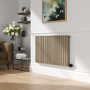 Refurbished Beige Grey Horizontal Smart Electric Radiator with Wi-Fi Thermostat - 1200W - H600xW1000mm - Bathroom Safe