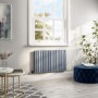 Refurbished Light Grey Electric Horizontal Designer Radiator 1.2kW with Wifi Thermostat - H600xW1003mm - IPX4 Bathroom Safe