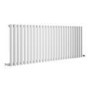 Refurbished Sorrento White Horizontal Oval Designer Radiator 600x1593mm Single Panel 4255 BTU