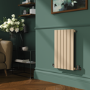Refurbished Riace Elk brown Horizontal Flat Designer Radiator 600x408mm Single Panel 953 BTU