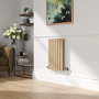Refurbished Riace Elk brown Horizontal Flat Designer Radiator 600x408mm Single Panel 953 BTU