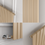 Refurbished Riace Elk brown Horizontal Flat Designer Radiator 600x408mm Single Panel 953 BTU