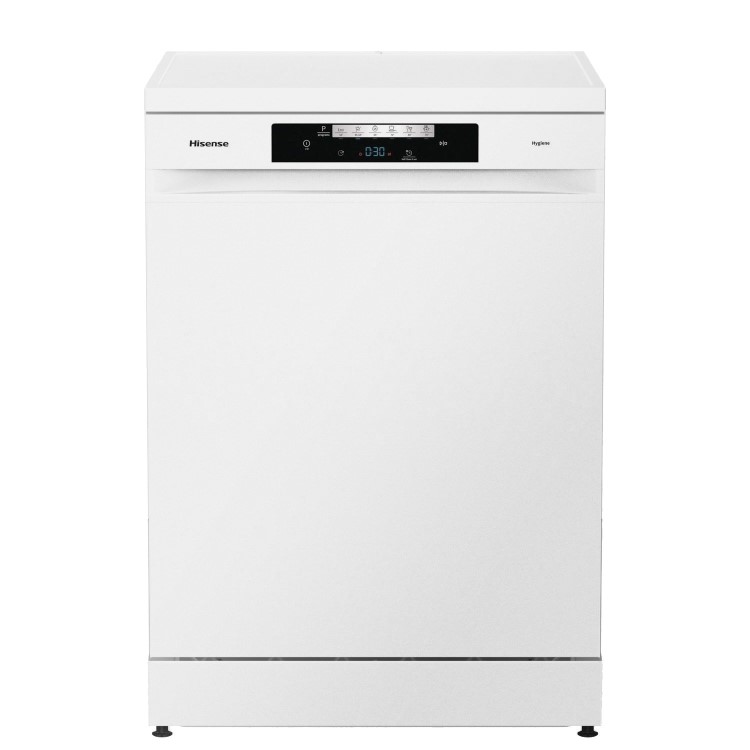 Hisense Hi4 Freestanding Dishwasher - Glass Care, D-Rated, White