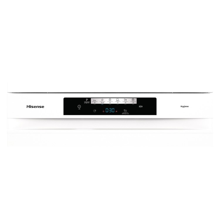 Hisense Hi4 Freestanding Dishwasher - Glass Care, D-Rated, White