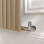 Refurbished Sorrento Beige grey Horizontal Oval Designer Radiator 600x413mm Single Panel 1103 BTU