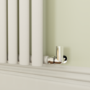 GRADE A1 - Sorrento White Horizontal Oval Designer Radiator 800x413mm Single Panel 1364 BTU