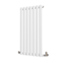 GRADE A1 - Sorrento White Horizontal Oval Designer Radiator 800x413mm Single Panel 1364 BTU