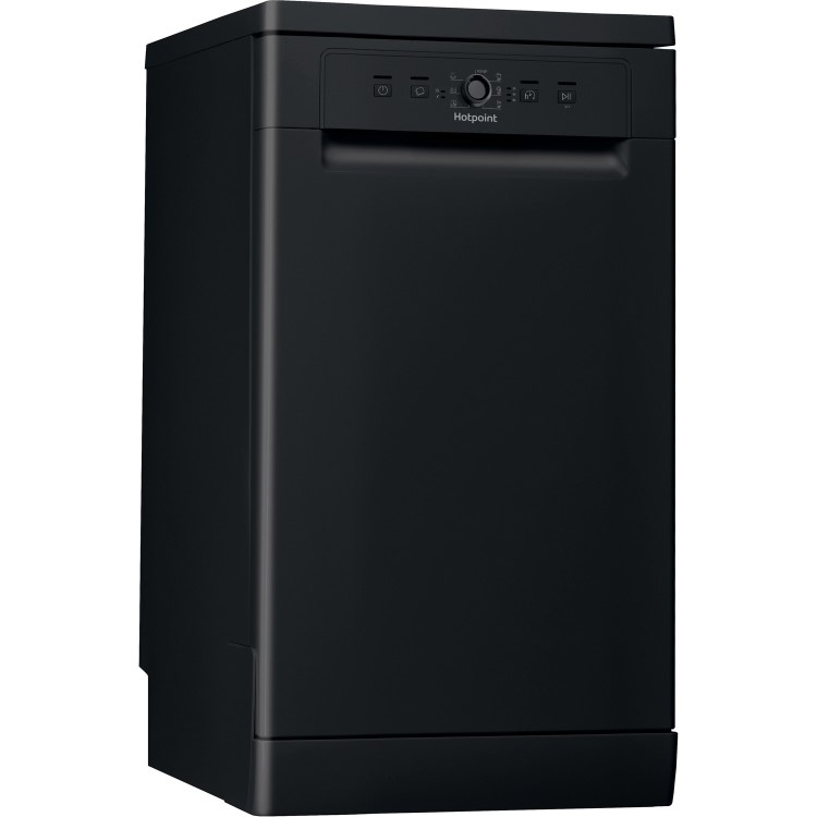 Refurbished Hotpoint HSFE1B19BUKN 10 Place Freestanding Dishwasher Black